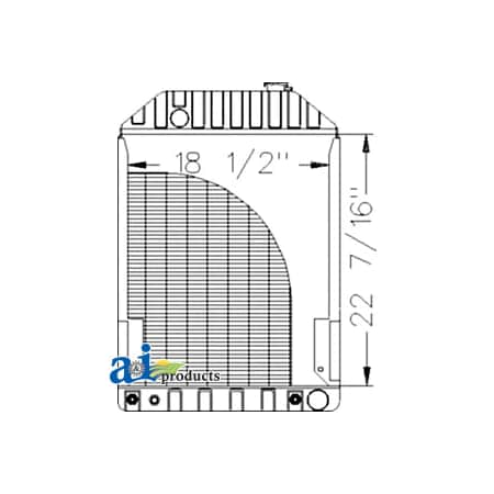 Radiator W/ Cooler 36 X25 X10